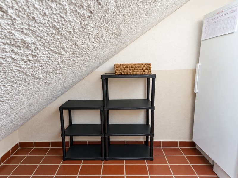 Storage room with shelving
