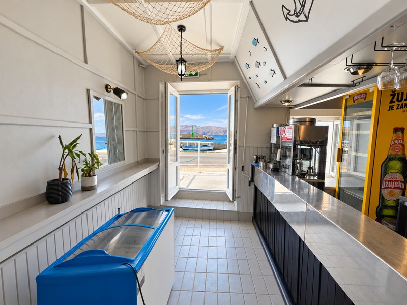 Dining room of the restaurant with bar