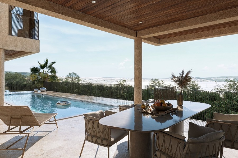 New-build villa with pool and sea view in Trogir, Ciovo Island