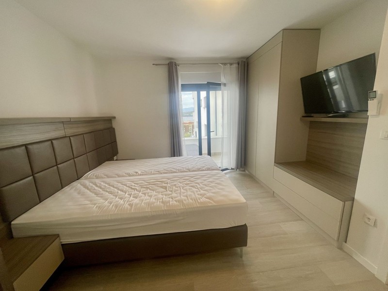 Bedroom with balcony door