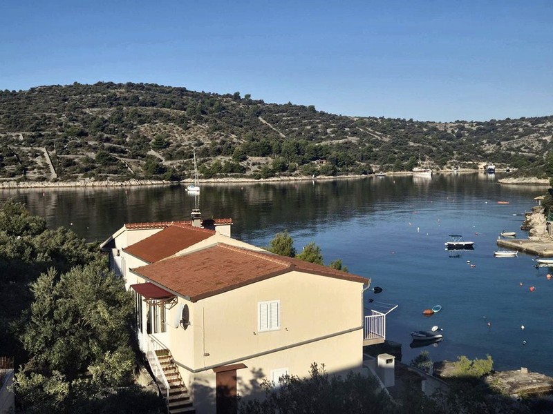 House with two apartments and sea view in Sevid, Dalmatia
