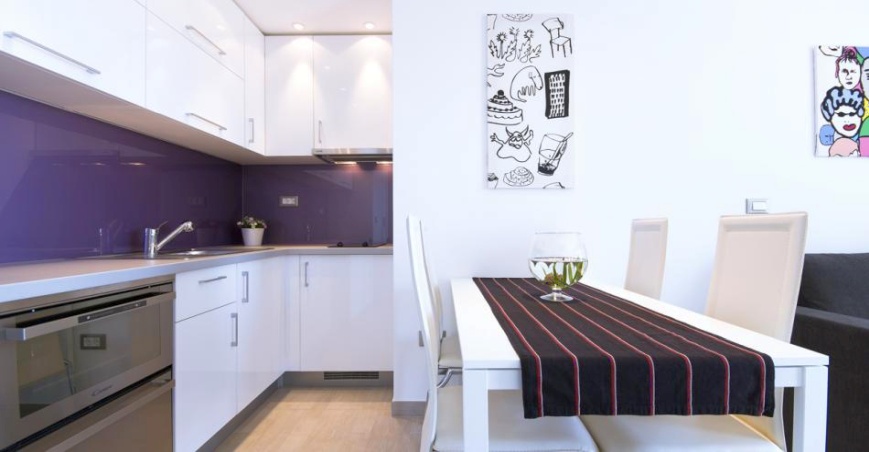The furnishings of the villa are very elegant and modern.