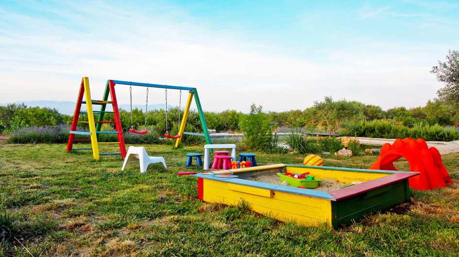 A playground is also part of the estate.