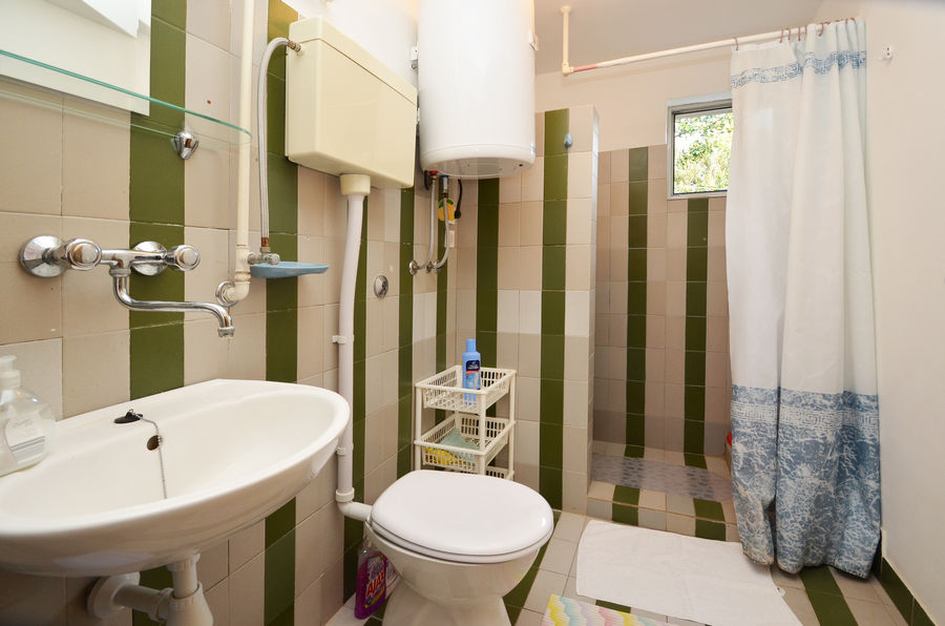 One of the bathrooms