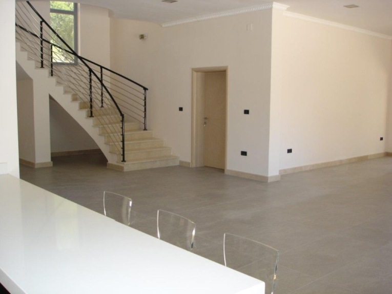 Living area in the basement of the villa.