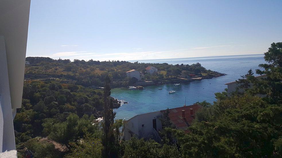 the sea view from the apartment villa for sale on Pag. Properties by the sea - Panorama Scouting