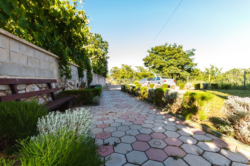 Garden of property H979 in Croatia, island of Krk.