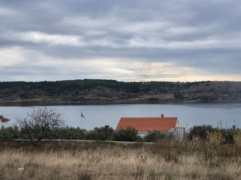 Sea view of plot G458 for sale near Zadar in Croatia.