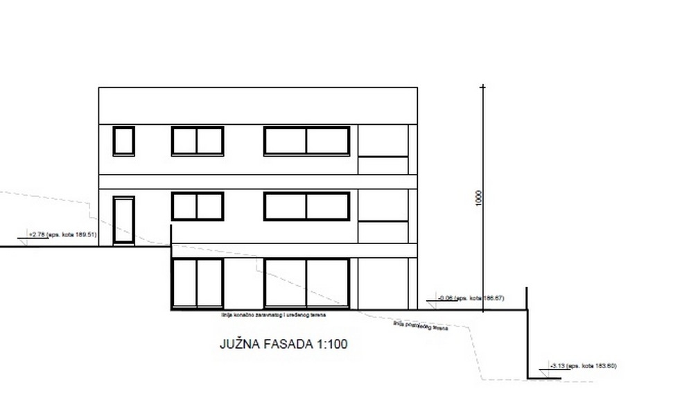 There is already a building permit for the property.