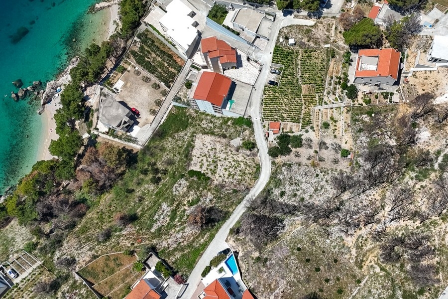 Sea view from the building plot in Dalmatia